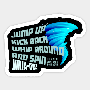 Ninjago Spinjitzu Blue Fan-Art Sticker